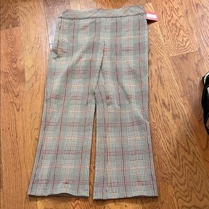 SPANX Plaid Ankle Pants - Red and Black